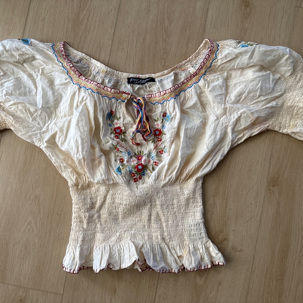 Betsy Johnson Boho Top (00’s)
